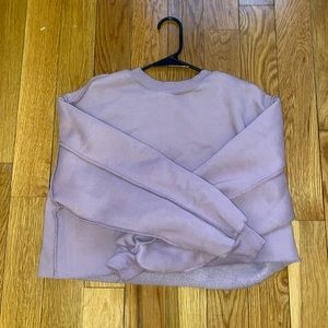 Cropped Purple Sweatshirt